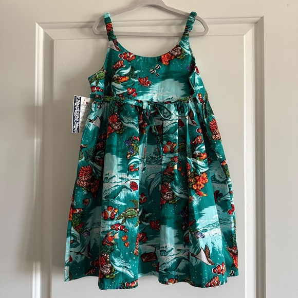 NWT Aloha Republic Made in Hawaii U.S.A Ocean Animal Dress size 3T - Picture 2 of 8